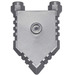 LEGO Flat Silver Minifigure Shield (22409)