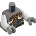 LEGO Flat Silver Mr Tang in Armour Minifig Torso (973 / 76382)