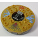 LEGO Effen Zilver Ninjago Spinner met Pearl Gold Top en Elemental Discharges (98354)