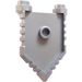 LEGO Flat Silver Pentagonal Shield with Grooved Edges (22408)