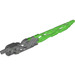 LEGO Flat Silver Protector Sword with Bright Green Blade (24165)
