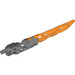 LEGO Flat Silver Protector Sword with Orange Blade (24165)