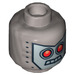 LEGO Flaches Silber Robo SWAT mit Nightvision Goggles Minifigure Kopf (Einbau-Vollbolzen) (3626 / 16128)