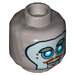 LEGO Flat Silver Robot Hoodlum Minifigure Head (Recessed Solid Stud) (3626 / 30950)