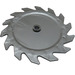 LEGO Flat Silver Saw Blade with 14 Teeth (61403)