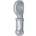 LEGO Platt Silver Spoon med Kort Handtag och Runda Slutet (34173)