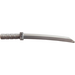 LEGO Flat Silver Sword with Square Guard and Capped Pommel (Shamshir) (21459)