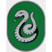 LEGO Mattahopea Laatta 6 x 8 jossa Pyöristetyt päät jossa Slytherin Crest (65474 / 101472)