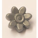 LEGO Flat Silver Trolls 7 Petal Flower with Small Pin