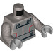 LEGO Flat Silver Ultron with Short Legs Minifig Torso (973 / 76382)