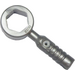 LEGO Flaches Silber Wrench mit geschlossen Ende 3 Rippen Griff