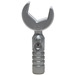 LEGO Flaches Silber Wrench mit Open Ende 3 Rippengriff