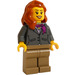 LEGO Flatbed Truck Female with Dark Orange Hair Minifigure