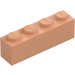 LEGO Flesh Brick 1 x 4 (3010 / 6146) LEGO Flesh Brick 1 x 4 (3010 / 6146)
