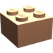 LEGO Huidskleurig Steen 2 x 2 (3003 / 6223)
