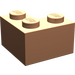 LEGO Flesh Brick 2 x 2 Corner (2357)