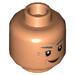 LEGO Flesh Darby Steel Minifigure Head (Recessed Solid Stud) (3626 / 93265)