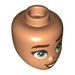 LEGO Flesh Minidoll Head with Grey Eyes and Brown Lips (Isabella) (92198 / 101102)