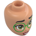 LEGO Flesh Minidoll Head with Large Bright Green Glasses (Mirabel) (92198 / 103989)