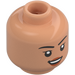 LEGO Flesh Minifigure Head with Decoration (Recessed Solid Stud) (3274)