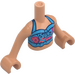 LEGO Flesh Olivia with Blue Top and Skirt Friends Torso (73141 / 92456)