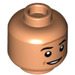 LEGO Flesh Oscar Martinez Minifigure Head (Recessed Solid Stud) (3626 / 100215)