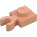 LEGO Flesh Plate 1 x 1 with Vertical Clip (Thick Open &#039;O&#039; Clip) (44860 / 60897)