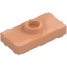 LEGO Carne Placa 1 x 2 con 1 Espiga (con ranura y sujeción de espiga inferior) (15573 / 78823)