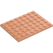 LEGO Flesh Plate 6 x 8 (3036)