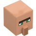 LEGO Flesh Square Head with Nose with Shepherd Villager Face (23766)