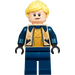 LEGO Fleur Delacour с Син и Жълто Костюм Минифигурка