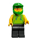 LEGO Eten Delivery Cyclist Minifiguur