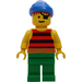 LEGO Forbidden Cove Pirate with Red and Black Striped Shirt Minifigure
