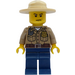 LEGO Forest Polizei Officer mit Angry Gesicht Minifigur