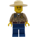 LEGO Forest Police Officer with Angry Face Minifigure