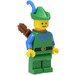 LEGO Forestman con Blu Collare, Verde Cappello, Blu Piuma Minifigure