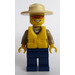 LEGO Forrest Police Officer with Orange Glasses and Life Jacket Minifigure