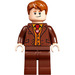 LEGO Fred Weasley with Reddish Brown Suit and Dark Red Tie Minifigure