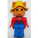 LEGO Freddy Fox met Geel Hoed Fabuland Figuur