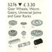 LEGO Ausrüstung Räder, Worm Gears und Racks, Universal Joints 5276