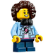 LEGO Girl - Black Headphones and Bright Light Blue Jacket Minifigure