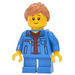 LEGO Girl, Denim Jacket, Blue Short Legs Minifigure