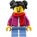 LEGO Fille dans Dark Rose Veste Minifigurine