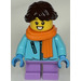 LEGO Girl in Medium Azure Jacket Minifigure