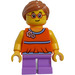 LEGO Girl in Orange Shirt Minifigure
