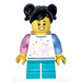 LEGO Girl im Shirt mit Unicorn Minifigur