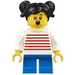LEGO Girl mit ein Striped Shirt Minifigur