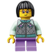 LEGO Meisje met Aqua Jasje Minifiguur