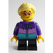 LEGO Girl avec Dark Purple Jacket Figurine