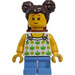 LEGO Mädchen mit Blatt oben Minifigur